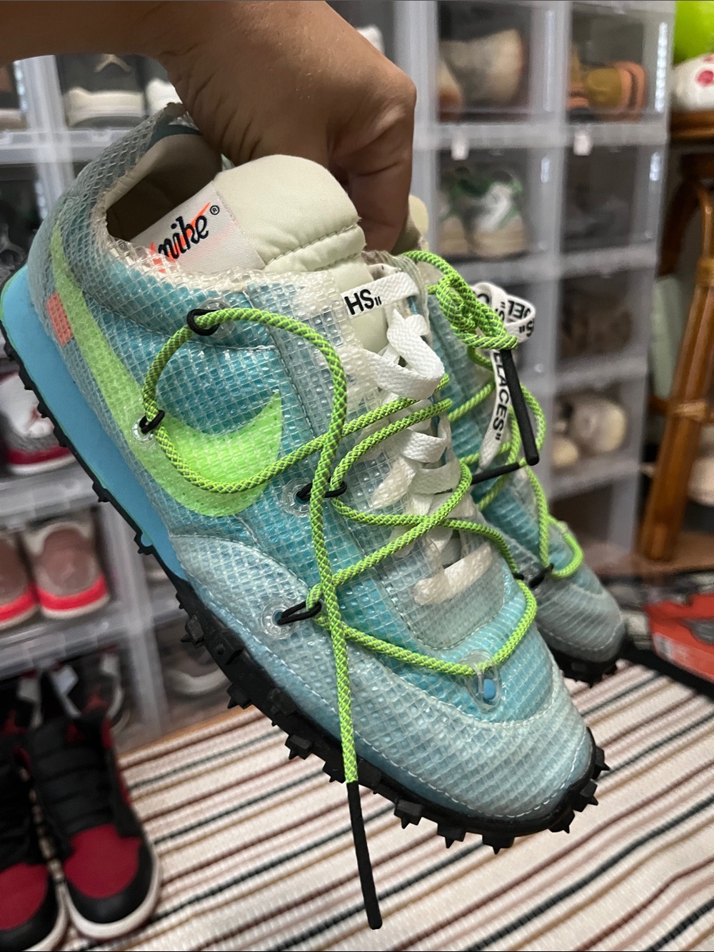 Off-White x Nike Wmns Waffle Racer 'Vivid Sky'